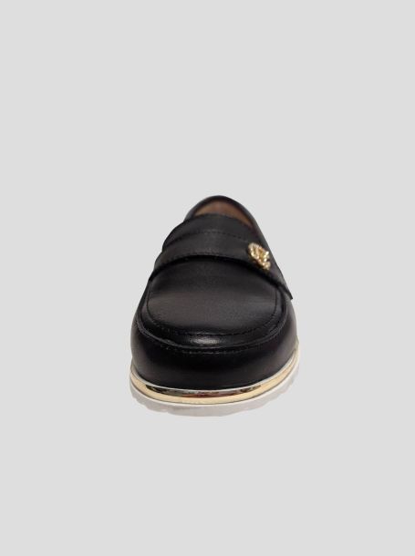Фото6: Черные кожаные туфли для девочки