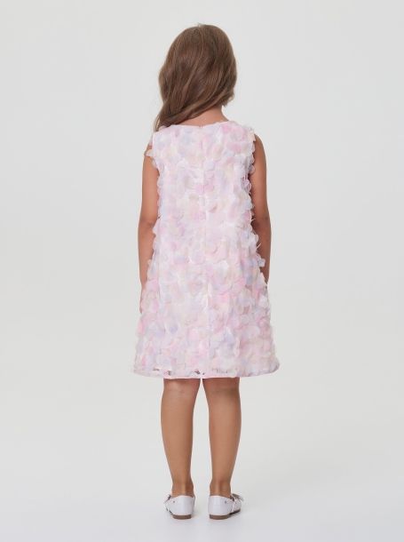 Фото5: картинка 1566.1.43 Платье Церемония трапеция из декоративной ткани, нежное конфетти Choupette - одевайте детей красиво!