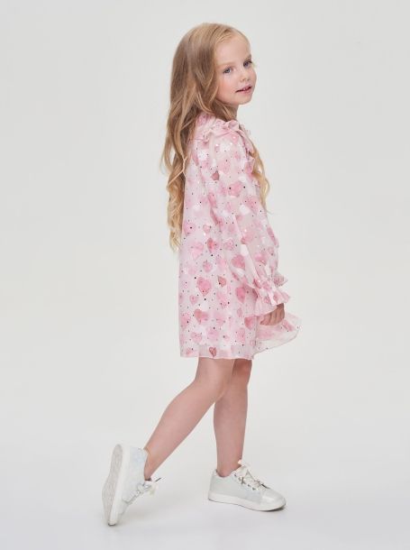 Фото3: картинка 25.108 Платье на кокетке, розовый Choupette - одевайте детей красиво!