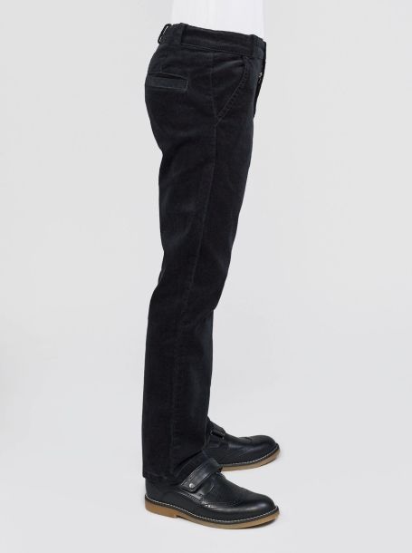 Фото3: Черные вельветовые брюки для мальчика