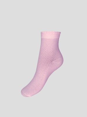 Фото1: Розовые ажурные носочки