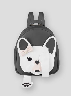 Фото1: Черный рюкзак с собачкой