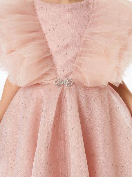 Фото6: картинка 1514.43 Платье нарядное Церемония с пышными рукавами, розовый Choupette - одевайте детей красиво!