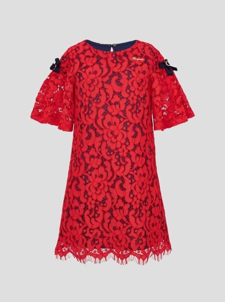 Фото5: Платье трапеция нарядное из кружевного полотна с декором от Choupette 