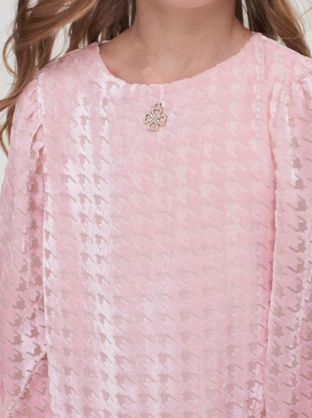 Фото6: картинка 02.108 Платье пье-де-пуль,розовый Choupette - одевайте детей красиво!