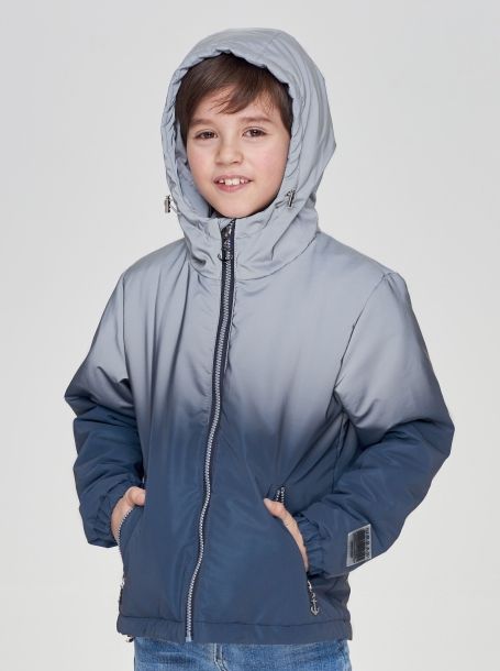 Фото5: Синяя куртка ветровка для мальчика