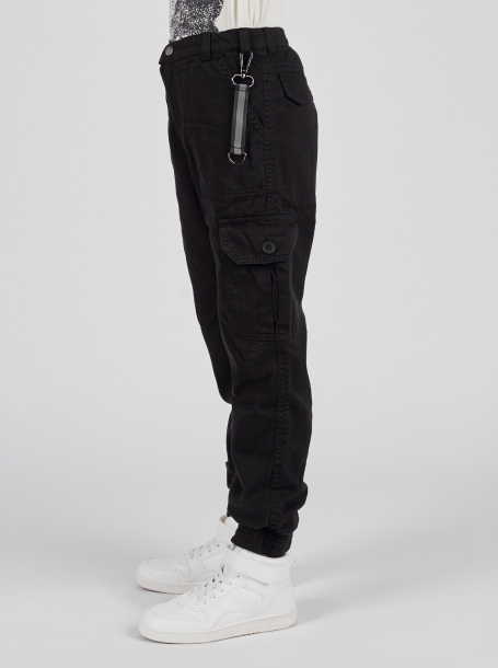 Фото5: Черные брюки карго для мальчика