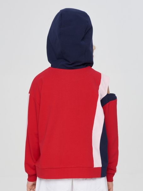 Фото5: Красная куртка с капюшоном для девочки