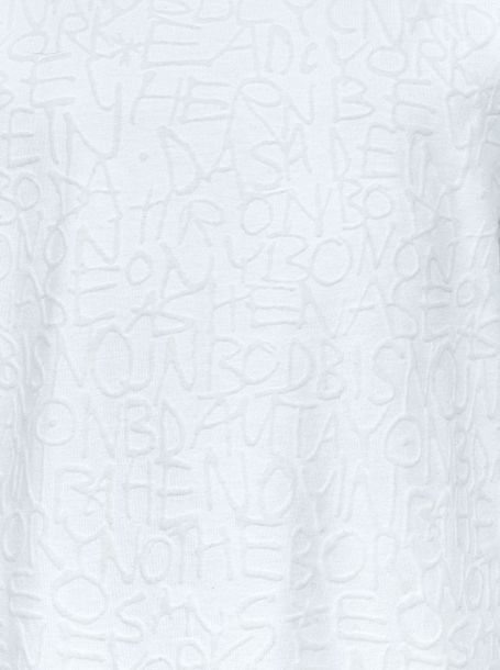 Фото2: Джемпер-футболка Церемония с флоком, теплый белый от Choupette 