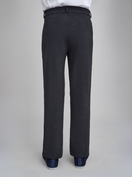 Фото4: Трикотажные серые брюки