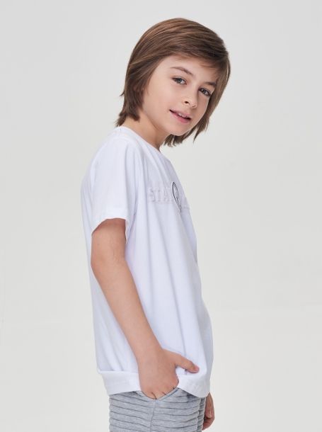 Фото8: картинка 26.109 Джемпер-футболка с принтом , экрю Choupette - одевайте детей красиво!