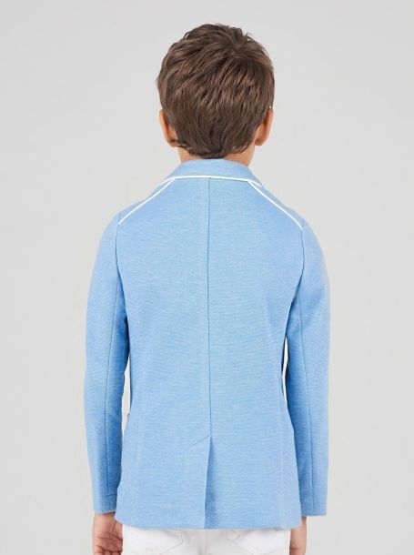 Фото3: Мягкий синий пиджак