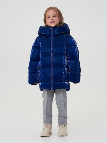 Фото2: картинка 664.4.20 Куртка  объемная с капюшоном (синтепух), синий Choupette - одевайте детей красиво!