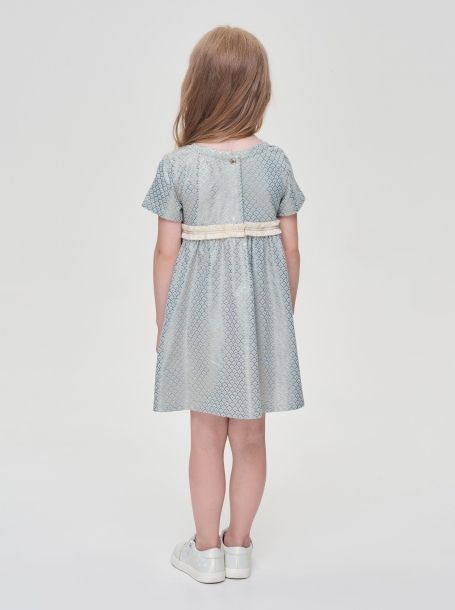 Фото3: картинка 47.106 Платье из принтованного трикотажа, мята Choupette - одевайте детей красиво!