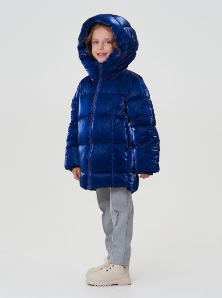 Фото4: картинка 664.4.20 Куртка  объемная с капюшоном (синтепух), синий Choupette - одевайте детей красиво!