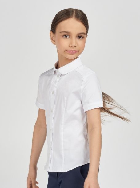 Фото2: Белая школьная блузка для девочки