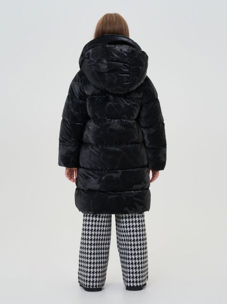 Фото4: картинка 752.1.20 Пальто "на синтепухе", цвет черный Choupette - одевайте детей красиво!