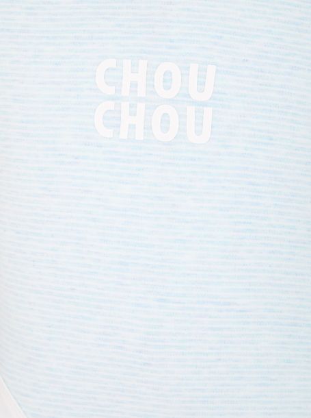 Фото3: картинка 1635.43 Боди нарядное Церемония, голубая полоска Choupette - одевайте детей красиво!