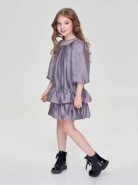 Фото2: картинка 75.108 Платье фантазийное, серый Choupette - одевайте детей красиво!