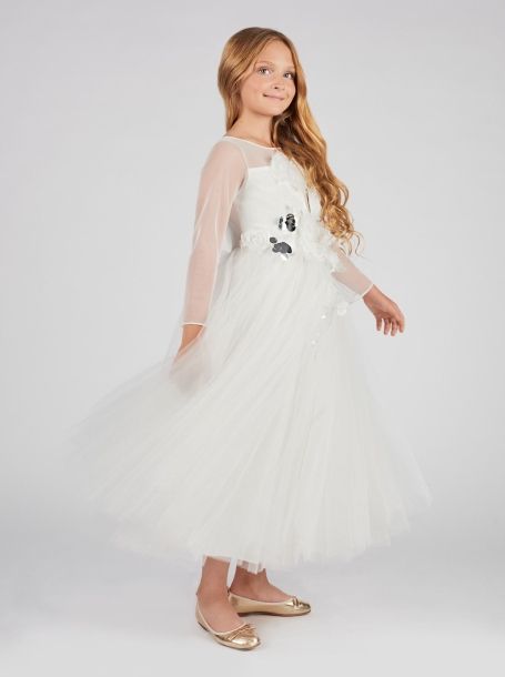 Фото2: Платье с цветочным лифом и пышной юбкой