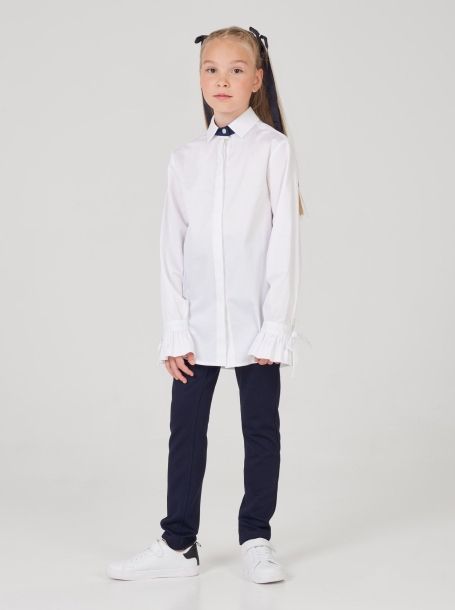 Фото4: Блузка белая для девочки