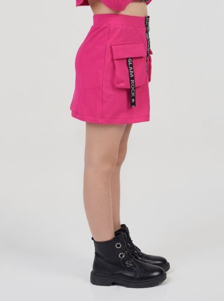 Фото3: Розовая короткая юбка для девочки