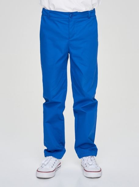 Фото2: 1280.43 Голубые брюки из твила