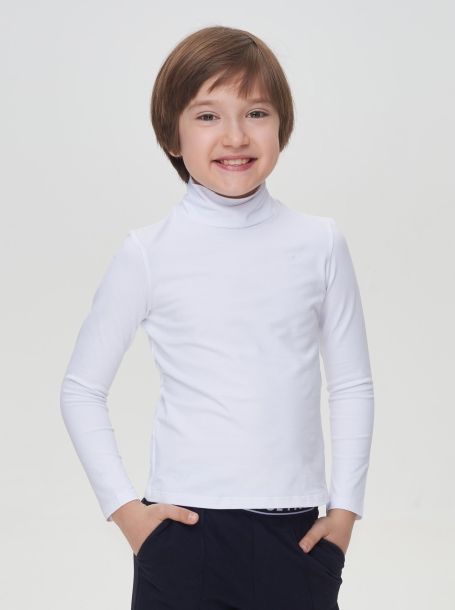 Фото1: картинка 574.31 Водолазка с эффектом браш, белый Choupette - одевайте детей красиво!