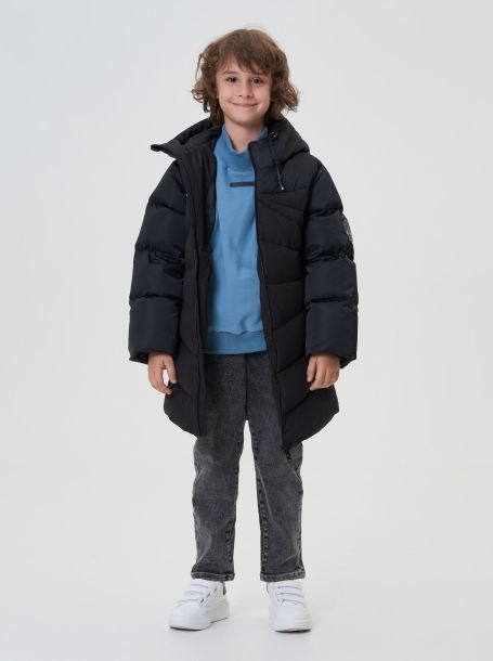 Фото1: картинка 770.20 Пальто пуховое, черный Choupette - одевайте детей красиво!