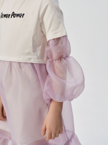 Фото9: Платье комбинированное с сумочкой на поясе от Choupette 