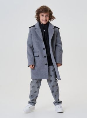 Фото1: картинка 756.20 Пальто на синтепоне с капюшоном, серый Choupette - одевайте детей красиво!