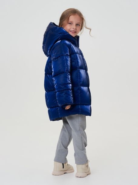 Фото3: картинка 664.4.20 Куртка  объемная с капюшоном (синтепух), синий Choupette - одевайте детей красиво!