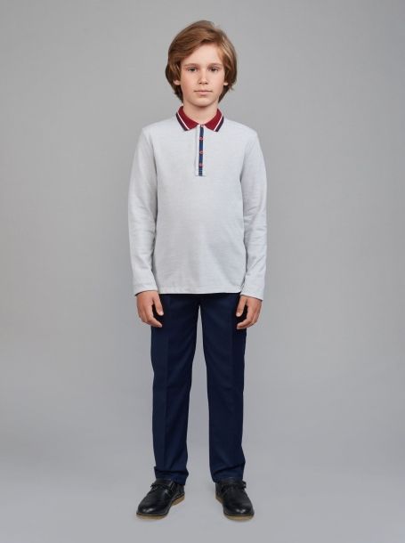 Фото5: Серая рубашка для мальчика
