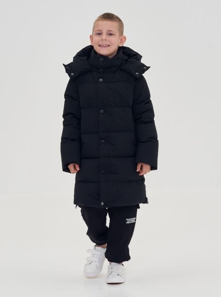 Фото3: картинка 713.20 Пальто пуховое, удлиненное, черновый винил Choupette - одевайте детей красиво!
