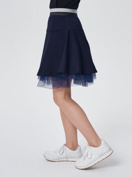 Фото4: Пышная школьная синяя юбка