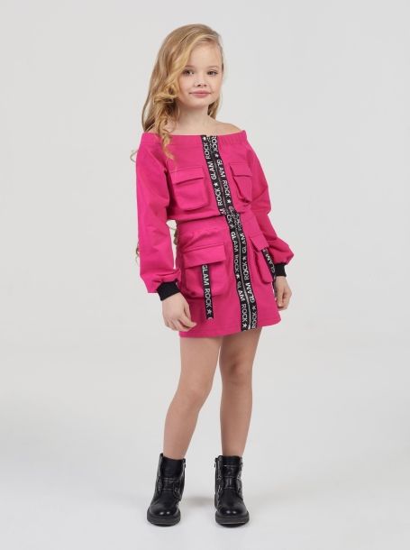 Фото1: Розовая короткая юбка для девочки