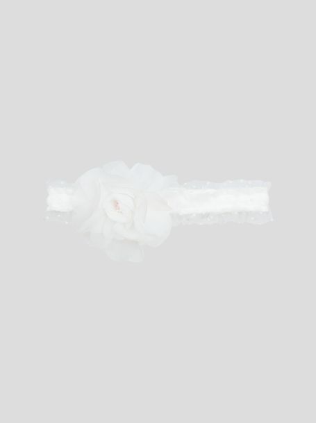 Фото1: 1324.43 Белая повязка с цветком