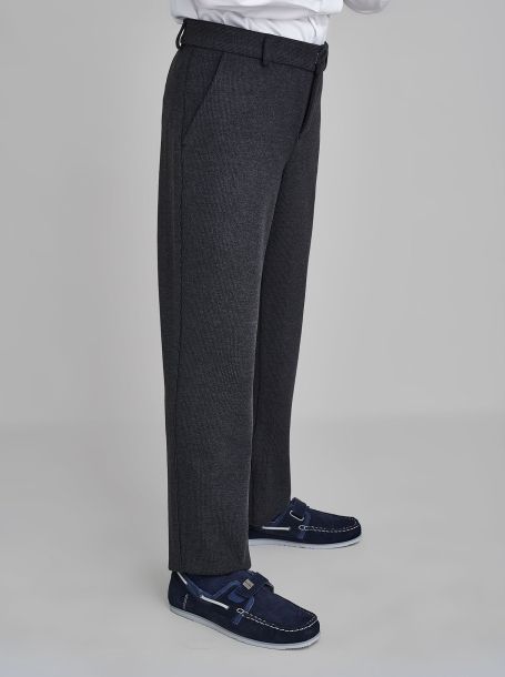 Фото3: Трикотажные серые брюки
