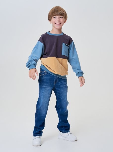 Фото5: картинка 38.115 Джемпер-СВИТШОТ комбинированный Choupette - одевайте детей красиво!