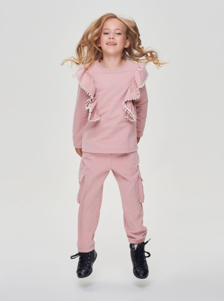 Фото7: картинка 27.108 Джемпер-лонгслив, розовый Choupette - одевайте детей красиво!