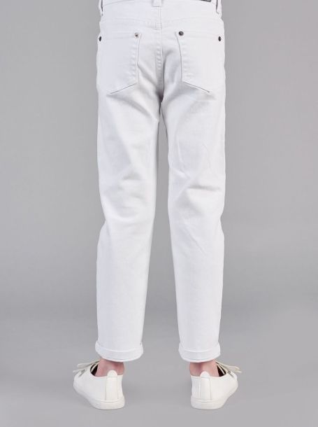 Фото3: Белые джинсы для мальчика