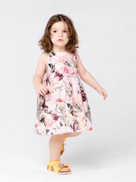 Фото1: Нарядное платье с цветами