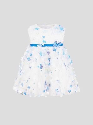 Фото1: картинка 1306.43 Платье нарядное с 3D эффектом,голубой Choupette - одевайте детей красиво!