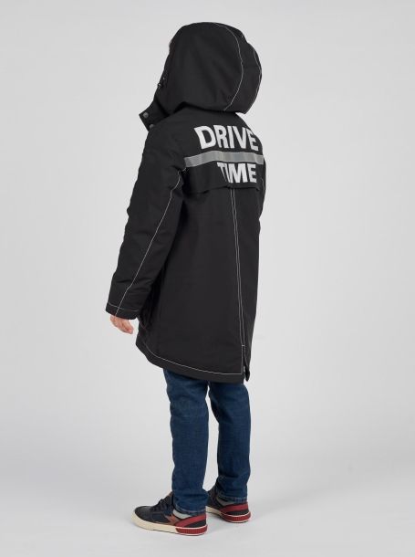 Фото3: Куртка парка с подкладкой из меха для мальчика
