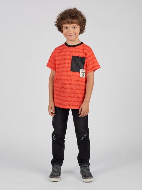 Фото6: 15.91 Оранжевая футболка для мальчика