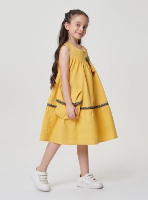 Фото1: картинка 28.120 Платье из жаккардового хлопка, кари Choupette - одевайте детей красиво!