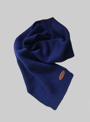 Фото1: Синий теплый шарф для мальчика