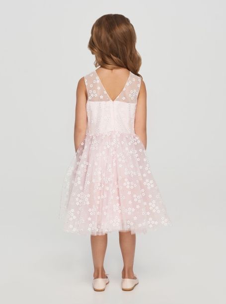 Фото3: Розовое платье с цветочками для девочки