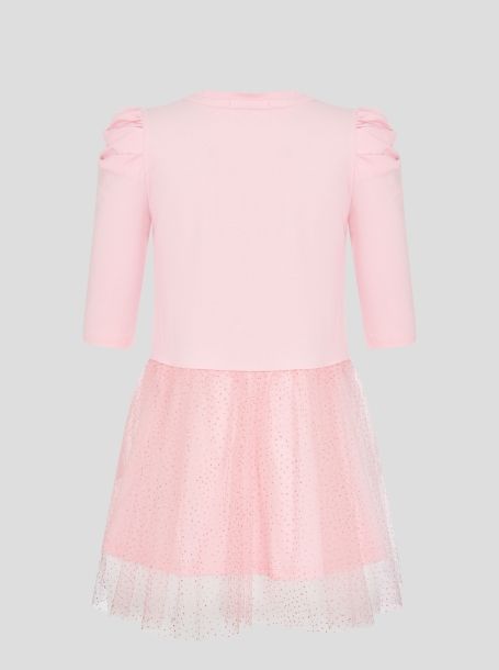 Фото2: Трикотажное розовое платье для девочки