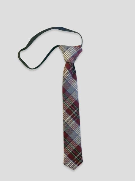 Фото1: Бордовый галстук на резинке
